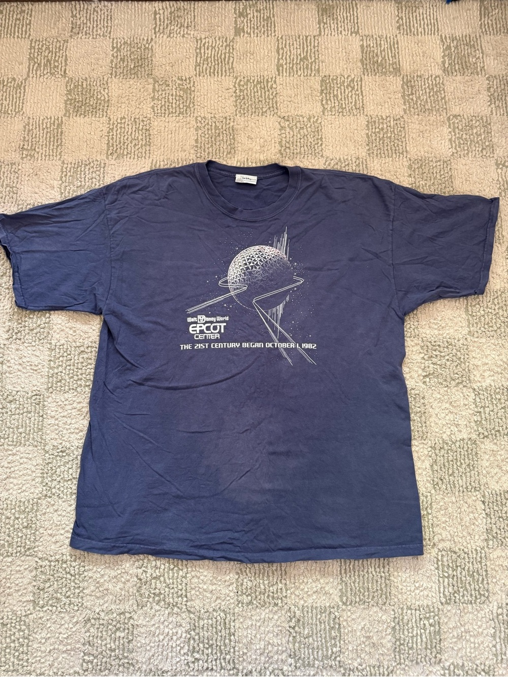 Disney Navy Blue EPCOT Center Short Sleeve Tee